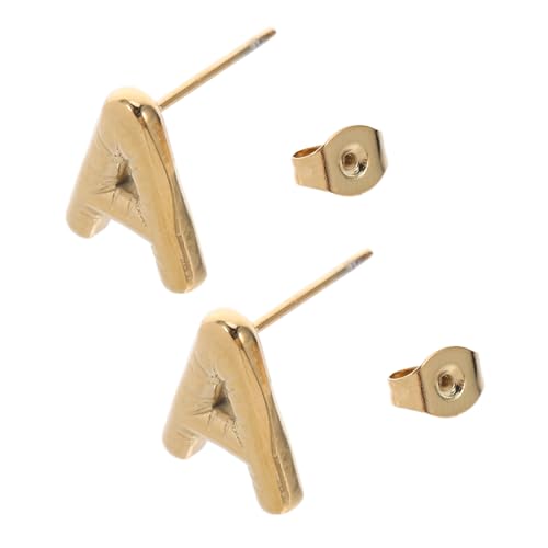 OUNONA Minimalistische Buchstaben ohrstecker aus Langlebig Vergoldetem Material Kleine Bequeme Initial ohrhänger für Damen Vielseitiger Modeschmuck für Alltag und Besondere Anlässe OUNONA Minimalistische Buchstaben ohrstecker aus Langlebig Vergoldetem Material Kleine Bequeme Initial ohrhänger für Damen Vielseitiger Modeschmuck für Alltag und Besondere Anlässe von OUNONA