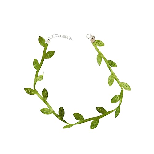 OUNONA Grüne Halskette Für Polyester Choker Kette Mit Kreativen Anhängern Mode Für Mädchen Und Für Party Und Alltag von OUNONA