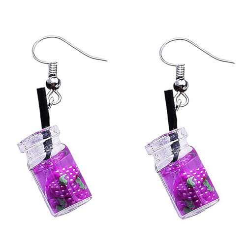 OUNONA Modische Damen Ohrringe Tropfen design Kreative Frucht form Trauben Baumelnde Ohrhänger Leicht Langlebig Für Alltag Party Geschenk von OUNONA