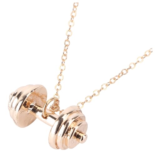OUNONA Modische Dumbbell Anhänger Halskette Herren Schmuck Stylische Kette Geschenk Trendiger Fitness Schmuck für Männer und Jungen von OUNONA