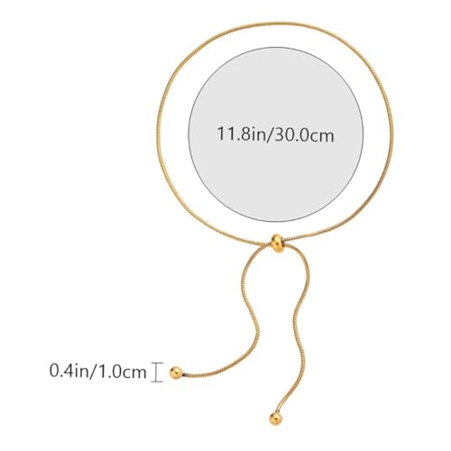 OUNONA Modische Fußkette Damen Verstellbar Einfache Schlange Knochen Design Goldfarben Sommer Schmuck für Strand Party Alltag von OUNONA