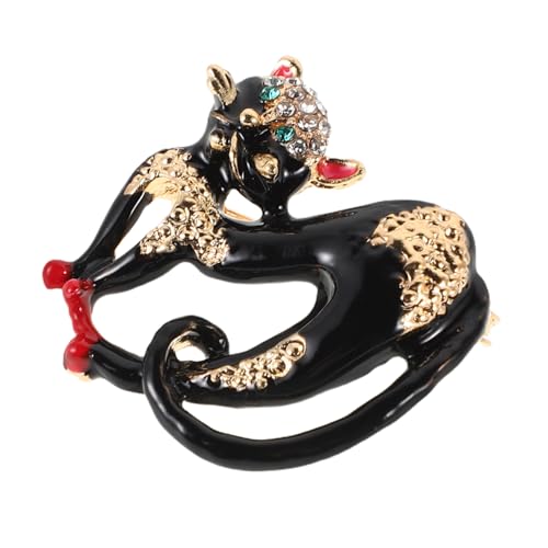 OUNONA Modische Katzenbrosche aus robustem Legierungsmetall Modischer Anstecker für Damen Vielseitig für Anzüge Hemden Partys Hochzeiten Business Events Stilvolles Geeignet von OUNONA
