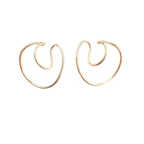 OUNONA Modische Ohrclips Damen Pferdehufe Form Ohrschmuck Frei von Ohrloch Leicht Tragbar Komfortabel Alltag Festival Schmuck von OUNONA
