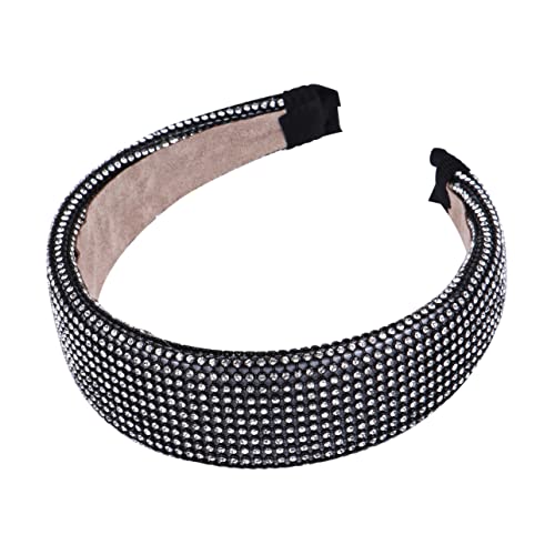 OUNONA Modisches Strass Stirnband aus Atmungsaktivem Material für Frauen und Mädchen Einheitsgröße Haarschmuck für Alltag und Partys von OUNONA