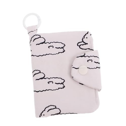 OUNONA Multilayer Kleines Portemonnaie Damen Münzbörse Leichtes Kartenetui mit Schlüsselanhänger Vielseitige Aufbewahrung für Münzen Karten Kabel Stilvolles Schlichtes Design von OUNONA