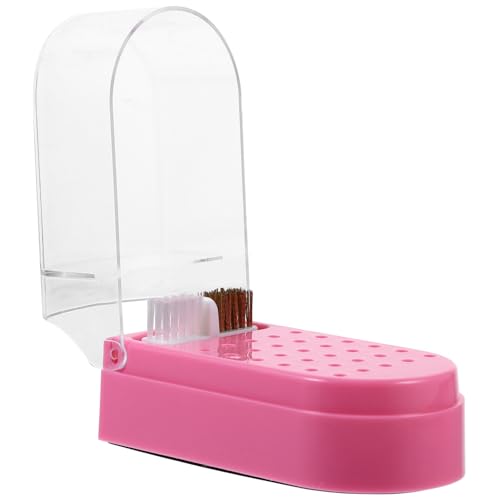 OUNONA Nagelbohrer Bits Aufbewahrungsbox Transparent Nagelfräser Halter Organizer für Maniküre Salon Zuhause Nail Drill Bits Storage Box von OUNONA