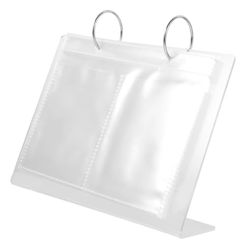 OUNONA Nail Art Sticker Aufbewahrungsalbum aus Robustem Transparentes Display Album für Nagelaufkleber Multifunktionaler Organizer für Nagelkunst Sticker Fächer Sammelbuch von OUNONA