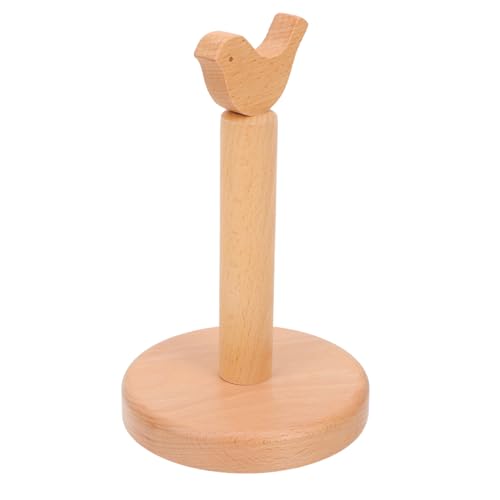 OUNONA Natürlicher Holz Scrunchies Halter aus Buchenholz Schmuck und Haargummi Organizer mit Rundem Sockel Leichter Haarbandständer für Damen und Haarschmuck Aufbewahrung im Alltag von OUNONA