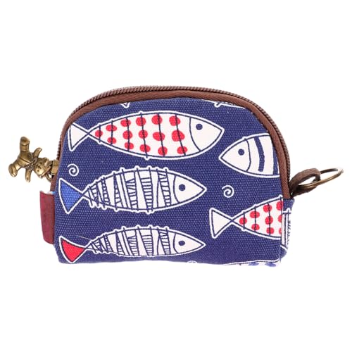 OUNONA Niedliche Japanische Münzbörse Kleingeldbörse mit Retro Design Kleine Geldbörse aus Praktische Aufbewahrung für Karten und Kleine Essentials für Damen und Alltag von OUNONA