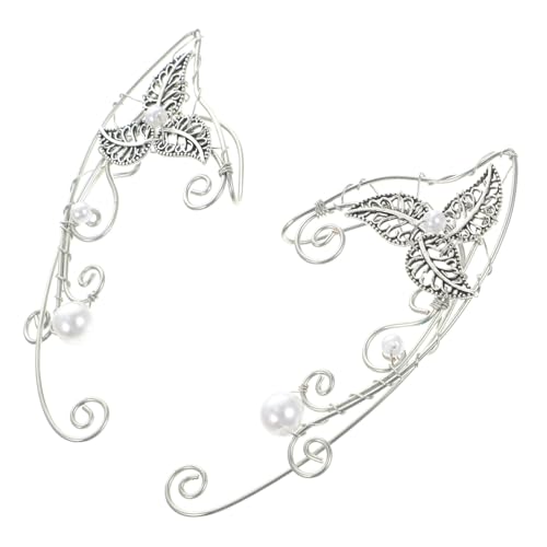 OUNONA Non Piercing Ear Wrap Earrings Damen Ohrclips Leicht Elegant Klassisch Handgefertigt Stilvolle Ohrmanschetten für Frauen und Mädchen von OUNONA