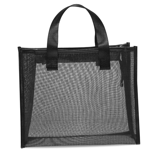 OUNONA Nylon Kosmetiktasche für Damen Multifunktionale Netztasche mit Reißverschluss für Make Up und Toilettenartikel Strapazierfähig und Leicht Perfekter von OUNONA