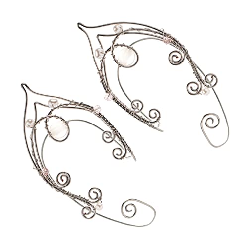 OUNONA Ohrringe Damen Aus Kupfer Feen-ohrringe Mit Perlen Ohrclips Für Frauen Passend Für Gepiercte Gepiercte Ohren Einfach Anzulegen Und Angenehm Zu Tragen von OUNONA
