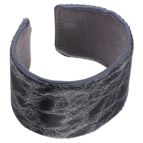 OUNONA Pu-armband Für Damen Aus Kunstleder Breiter Statement-armband Mit Offenem Design Komfortabler Schmuck Für Alltag Büro Und Partys von OUNONA