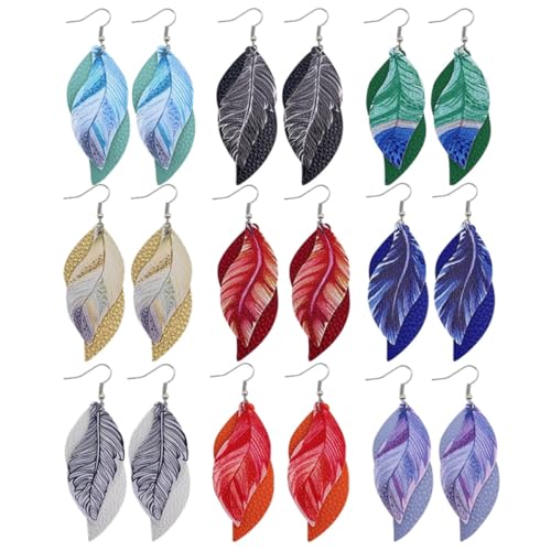OUNONA PU Ohring Damen Stilvoll Leicht und Langlebig Modische Ohrschmuck für Alltag und OUNONA PU Ohring Damen Stilvoll Leicht und Langlebig Modische Ohrschmuck für Alltag und von OUNONA