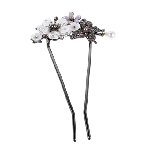 OUNONA Perlen Haarnadeln U Förmige Schmetterling Blumen Haarspangen Brautschmuck für Hochzeiten Partys Formelle Anlässe Stilvoll von OUNONA