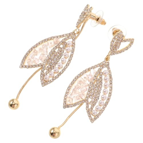 OUNONA Perlen Ohrringe Tassel Design Stilvolle Ohrhänger für Frauen Vielseitig für Hochzeiten Partys Karneval und Festliche Anlässe Modischer Schmuck in Gold OUNONA Perlen Ohrringe Tassel Design Stilvolle Ohrhänger für Frauen Vielseitig für Hochzeiten Partys Karneval und Festliche Anlässe Modischer Schmuck in Gold von OUNONA