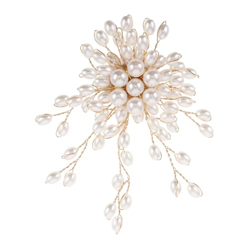 OUNONA Perlen Brosche Mit Künstlichen Perlen Und Diamanten Für Damen Kleider Pullover Schals Hochzeitsfeierdekorationen Geburtstags Und Weihnachtsgeschenke von OUNONA