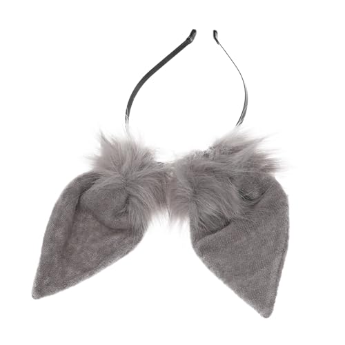 OUNONA Plüsch Hasenohren Haarreif Originelles Cosplay Stirnband Lustige Tierohren Party Zubehör für Halloween Weihnachten Karneval Maskerade Erwachsene von OUNONA