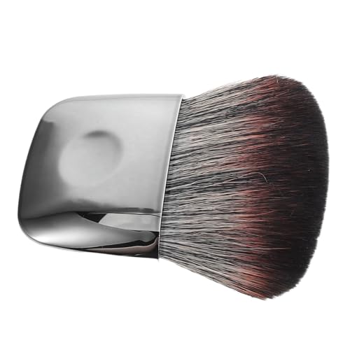 OUNONA Portabler Mini Make up Pinsel Flacher Puder Rougepinsel mit Weichen Borsten Electroplattierter Griff Vielseitiger Foundation Blush brush Leicht und Kompakt für Damen Unterwegs von OUNONA
