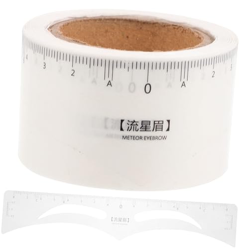 OUNONA Professionelle Augenbrauen Schablonen Einweg Augenbrauen Messhilfe Aufkleber Präzise Positionierung Symmetrische Messung für Makeup Anfänger und Profis von OUNONA