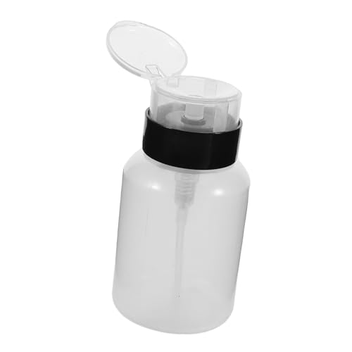 OUNONA Push down Pump Dispenser Schwarze Flasche Für Nagellackentferner Make-up Entferner Und Gesichtswasser Langlebig Und Einfach Zu Bedienen Für Nagelpflege Zu Hause Studio von OUNONA