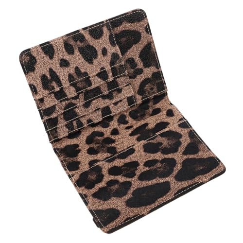 OUNONA Reisepasshülle Aus Pu Mit Leopardenmuster Und RFID-Schutz Mehrere Kartenfächer Reisepasshülle Und Tickethülle Für Männer Und Frauen von OUNONA