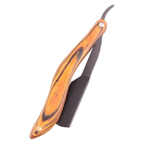 OUNONA Rasiermesser mit Holzgriff Faltbarer Manueller Rasierer für Herren und Damen Vielseitig zum Rasieren Trimmen und Formen von Bart und Gesichtshaar Tragbar und Sicher für Präzise von OUNONA