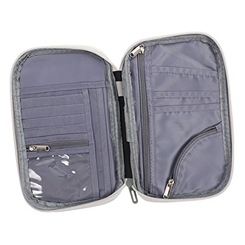 OUNONA Reise Geldbörse für Männer Multifunktionale Passport mit Großer Kapazität Wasserabweisend für Kreditkarten Reisedokumente für Reisen von OUNONA