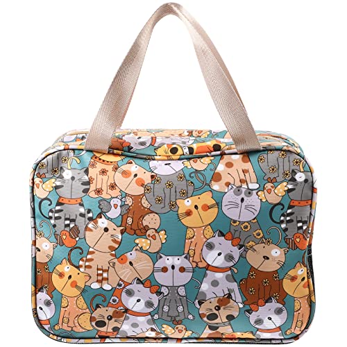 OUNONA Tragbare Kosmetiktasche Große Reisekosmetiktasche mit Reißverschluss für Damen für Reisen und Zuhause von OUNONA