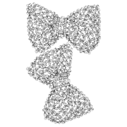 OUNONA Removable Bridal Shoe Clips mit Luxuriösen Strasssteinen Vielseitige Dekoration für High Heels Eleganter Schuhschmuck für Hochzeit Party Ball und Besondere Anlässe von OUNONA