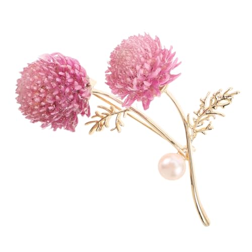 OUNONA Retro Blumennadel Schmuck Anstecknadeln Für Anzüge Hemdbrosche Blumenbrosche Seidenschal Brosche Perlenblumennadel Perlenblumenbrosche Retro Anstecknadel Corsage von OUNONA