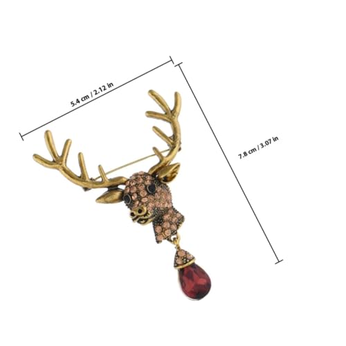 OUNONA Retro Brosche Reversnadel aus Robustem Dekorative Anstecknadel für Kleidung Schal und Hut Langlebiger und Formbeständiger Schmuck für Damen und Herren von OUNONA