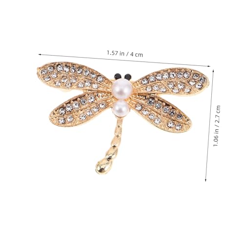 OUNONA Retro Kristallbrosche Libelle mit Strasssteinen Stilvolle Anstecknadel für Damen Vielseitiger Schmuck für Kleidung Pullover Schals und Taschen Langlebiges Accessoire für Stilvolle von OUNONA