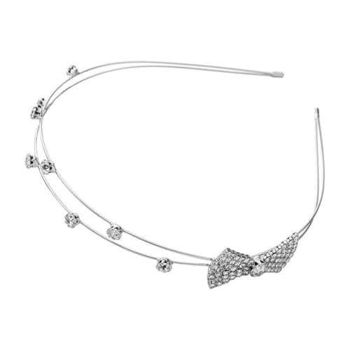 OUNONA Rhinestone Bow Haarschmuck Damen Glänzendes Haarband mit Schleife für Hochzeit Geburtstag Party Festlich Kopfbedeckung Funkelnden Strasssteinen von OUNONA