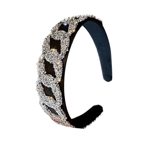 OUNONA Rhinestone Haarband für Hochzeiten und Partys Elastisches Haarschmuck Accessoire für Damen Glitzerndes Design Langlebig und Vielseitig für von OUNONA