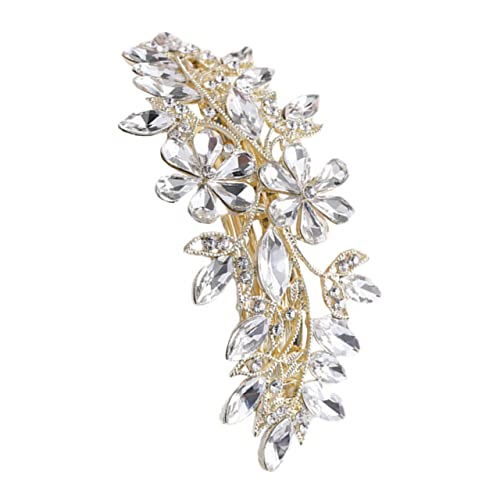 OUNONA Rhinestone Haarspange Mit Blumen-design Für Damen Frühlings-haarclips Für Hochzeiten Und Besondere Anlässe Langlebige Haarschmuck-acessoires von OUNONA