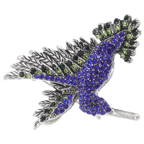 OUNONA Rhinestone Hummingbird Brosche Damen Anstecknadel mit Funkelnden Strasssteinen Antike Tierbrosche als Schmuckaccessoire für Kleider Einzigartiges Design Geschenkidee von OUNONA