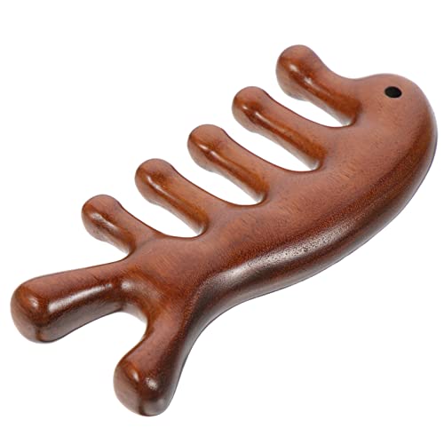 OUNONA Sandelholz Breiter Zahnungskamm Handlicher Massagekamm für Kopfhautpflege Antistatisch Leicht und Tragbar für Damen und Herren Verbessert die Haarstruktur von OUNONA