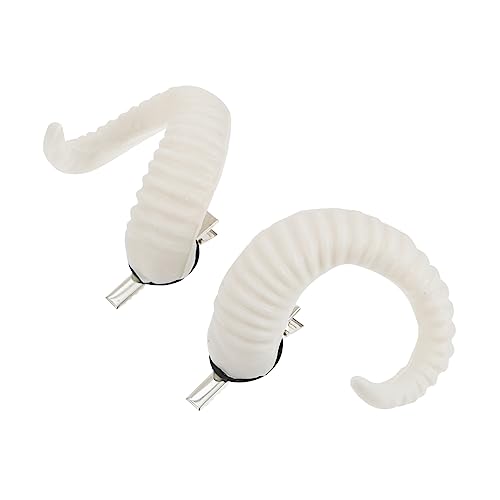 OUNONA Schafshörner Haarspange Künstliche Schafshörner Stirnband Halloween Cosplay Kopfbedeckung Party Haarschmuck Einzigartiger Haarschmuck Für Junge Mädchen Und Erwachsene von OUNONA