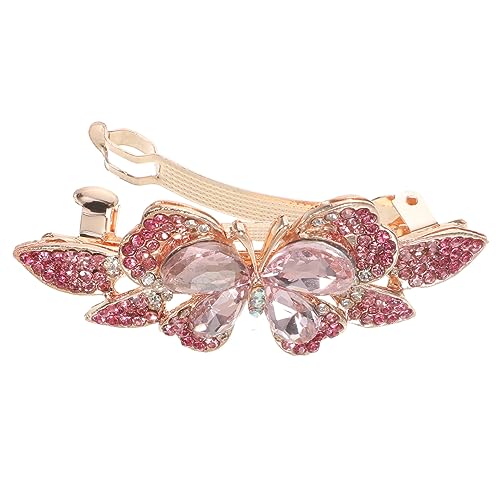 OUNONA Frühling Haarspange Strass Schmetterling für Damen Glitzernde Haarnadel für Dickes und Dünnes Haar Hochzeits Haaraccessoire für Besondere Anlässe von OUNONA