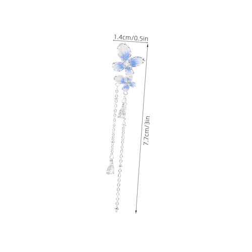 OUNONA Baumelnde Ohrhänger Mit Blumenmotiv Und Leichtem Quasten-design Als Schmuck Für Hochzeitsfeiern Und Ganzjährige Mode Tropfenschmuck Mit Schmetterlings-charm Für Damen OUNONA Baumelnde Ohrhänger Mit Blumenmotiv Und Leichtem Quasten-design Als Schmuck Für Hochzeitsfeiern Und Ganzjährige Mode Tropfenschmuck Mit Schmetterlings-charm Für Damen von OUNONA