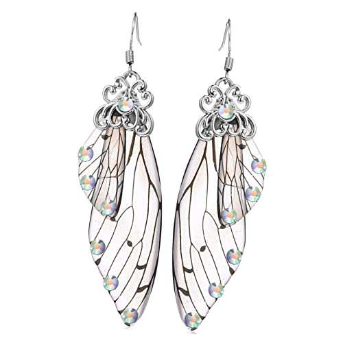 OUNONA Lange Schmetterlingsflügel Ohrringe Tropfenförmige Ohrhänger Für Damen Baumelnde Ohrringe Mit Simulationsflügel Haken Retro Schmuck Für Hochzeit Party OUNONA Lange Schmetterlingsflügel Ohrringe Tropfenförmige Ohrhänger Für Damen Baumelnde Ohrringe Mit Simulationsflügel Haken Retro Schmuck Für Hochzeit Party von OUNONA