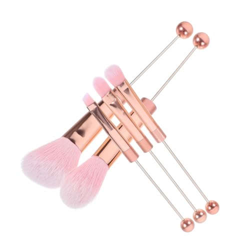 OUNONA Schminkpinsel Set Mit Langer Griff Kosmetikpinsel Für Augen-make-up Und Make-up-lidschatten Tragbarer Pinselset Mit Puderapplikator Und Weichen Pinseln von OUNONA