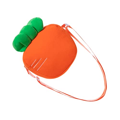 OUNONA Schultertasche Karottenform mit Reißverschluss Süße Cartoon Umhängetasche Robust für Alltag Shopping Freizeit und Partys Geeignet von OUNONA