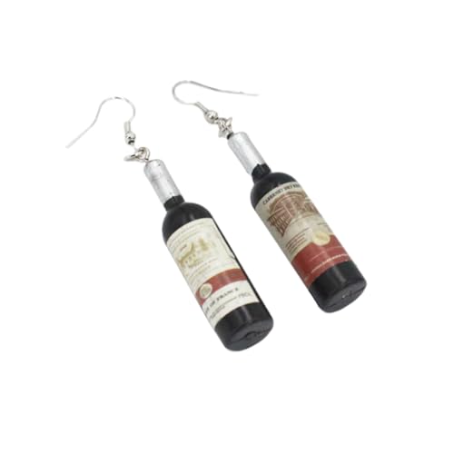 OUNONA Ohrhänger Weinflaschen Design Eleganter Ohrschmuck Aus Schwarzem Metall Modische Ohrhaken Für Damen Für Partys Und Besondere Anlässe von OUNONA