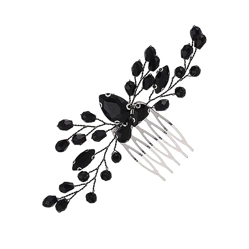 OUNONA Schwarzer Haarkamm Braut Haarschmuck Vintage Haarstecker für Brautjungfern und Blumenmädchen Hochzeit Haarschmuck Festliche Kopfschmuck Damen OUNONA Schwarzer Haarkamm Braut Haarschmuck Vintage Haarstecker für Brautjungfern und Blumenmädchen Hochzeit Haarschmuck Festliche Kopfschmuck Damen von OUNONA