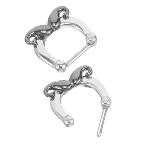 OUNONA Septum Ring Schnurrbart Nasenpiercing Schmuck Modisches Einzigartiges Nasenring Hoop Piercing Vielseitig Tragbar für Damen und Herren Passend für Verschiedene Piercinggrößen von OUNONA
