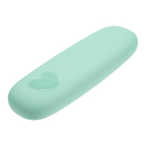 OUNONA Silikon Make Up Pinsel Aufbewahrungstasche Tragbare Kosmetiktasche Reise Pinsel Organizer Kompakt Robust Für Damen Mädchen Reisegebrauch Grün von OUNONA