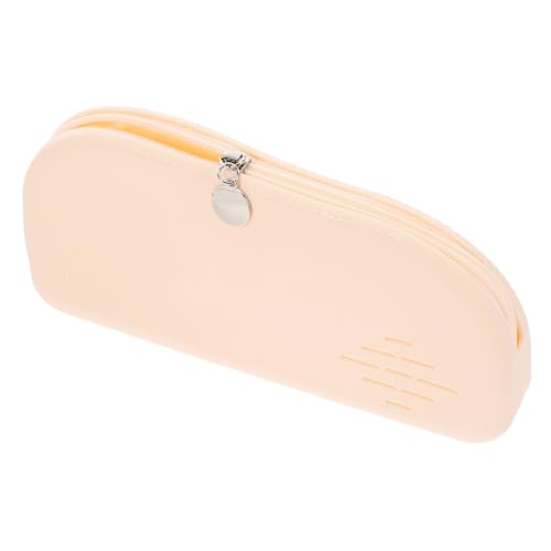 OUNONA Silikon Make Up Tasche Large Kapazität Kosmetiktasche mit Reißverschluss Tragbarer Pinsel Organizer Flexibel Wasserabweisend Makeup Brush Case für Reisen und Alltag von OUNONA