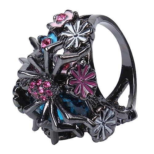 OUNONA Spider Design Ring Einzigartiger Legierungsring für Damen Herren Dekorativer Schmuckring für Festivals Partys Reisen Kreatives Stilvolles Design von OUNONA